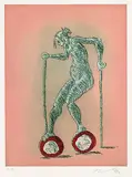 Jörg Immendorff, Ohne Titel, 2002, Etching in colours
