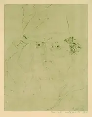 Selbstporträt by Horst Janssen, 1976, Drypoint, sold Oct 2004