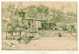 Nicolas-Marie-Joseph Chapuy, Eglise des Cordeliers, Lyon, Pencil drawing