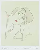 Christian Schad, Maika, 1928, Lithograph in colours
