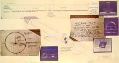 Dennis Oppenheim, Collage Scan, 1980, Offset lithograph in colours