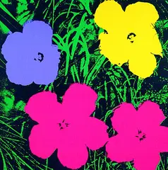 Flowers by Andy Warhol, 1970, Screenprint in colours, on wove paper, the full sheet, sold Oct 2004