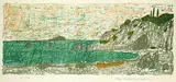 Max Peiffer Watenphul, 2 Bll.: Kap Sunion. Die Bucht, 1967, Lithograph in colours