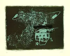 Gris argentin by Antoni Tàpies, 1984, Lithograph in colours, sold Oct 2004