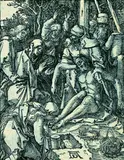 Beweinung Christi by Albrecht Durer, 1509, Woodcut, sold Oct 2004