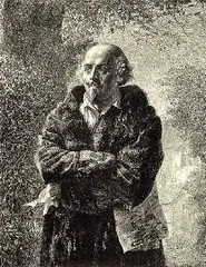 Adolph von Menzel, Shakespeare, 1852, Woodcut