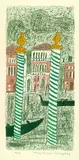 Max Peiffer Watenphul, 2 Bll.: Venedig, Blick auf den Canal Grande, 1968, Lithograph in colours