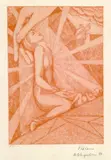 Vision by Heinrich Vogeler, 1915, Etching, sold Oct 2004