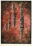 Mark Tobey, 3 Bll.: They've come back (I + II). Message from a desert Star, 1971, Etching and aquatint in colours