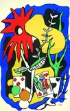 Fernand Léger, The king of hearts, 1949, Lithograph in colours