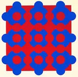 Victor Vasarely, 2 Bll. Kompositionen, Silkscreen in colours