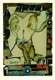 Horst Janssen, Facts, 1969, Lithograph in colours