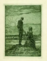 4 Bll. Exlibris by Heinrich Vogeler, 1920, Etching, sold Oct 2004