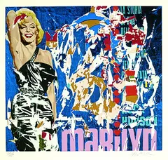 Marilyn by Rotella, Silkscreen in colours, sold Oct 2004