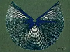 2 Bll. Kompositionen by Heinz Mack, 1975, Silkscreen, sold Oct 2004
