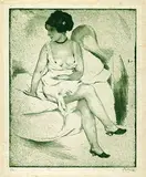 Emil Orlík, 2 Bll.: Morgenstimmung. Liegender Frauenakt