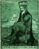 Walther von der Vogelweide by Heinrich Vogeler, 1907, Etching, sold Oct 2004