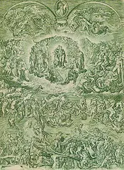 Léonard Gaultier, Das Jüngste Gericht (nach Michelangelo), 1610, Copper engraving