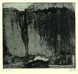Horst Janssen, Gegenüber, 1971, Etching