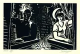 Frans Masereel, Voisins, 1951, Woodcut