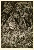 Die sieben Schalen des Zorns / Offenbarung Johannis by Heinrich Vogeler, 1918, Etching, sold Oct 2004