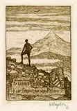 Heinrich Vogeler, 3 Bll. Exlibris: Georg Kühne. Dr. Kuhlenkampf-Post. Kurt Freiherr von Reibnitz