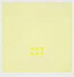 Antonio Calderara, 4 Bll. Gelbe Quadrate (Variationen), Silkscreen in colours
