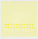 Antonio Calderara, 4 Bll. Gelbe Quadrate (Variationen), Silkscreen in colours