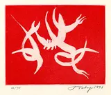 Mark Tobey, Six Impromptus on Omar Khayyam, 1970, Etching and aquatint in colours
