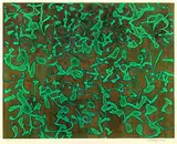 Mark Tobey, 2 Bll.: Forms in Progress (I + II), 1971, Etching and aquatint in colours