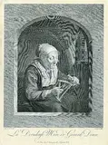 Johann Georg Wille, 4 Bll. Genremotive und Porträt, 1766, Copper engraving