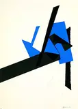 Heinrich Siepmann, Geometrische Komposition, 1996, Silkscreen in colours