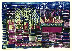 Nächtliche Werft by Eduard Bargheer, 1957, Lithograph in colours, sold Oct 2004