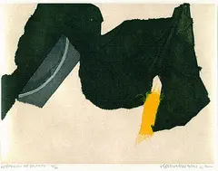 L'éperon de soufre by Horst Egon Kalinowski, 1991, Etching in colours, sold Oct 2004