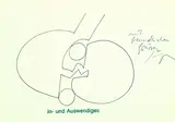Alfonso Hüppi, In- und Auswendiges, 1988, Pencil drawing
