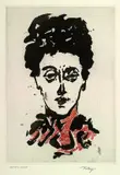 Mark Tobey, Milady, 1973, Etching and aquatint in colours