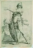 Salvator Rosa, Zwei Soldaten, einer das Schild mit Medusenhaupt haltend