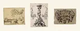 Adolph von Menzel, 4 Bll.: 1 Briefkopf und 3 verschiedene Karten