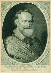 Willem Jacobsz Delff, Porträt Hendrik Matthias, 1625, Copper engraving