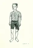 Stephan Balkenhol, Stehender Junge, 1994, Lithograph