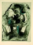 Ferdinand Springer, Giorgos Seferis "Wir die wir auszogen", 1969, Etching in colours