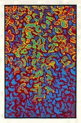 Meditation by Mark Tobey, 1972, Silkscreen in colours, sold Oct 2004