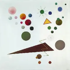 Rudolf Bauer, Rounds and Triangles, 1939, Oil