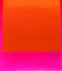 444/66 by Rupprecht Geiger, 1966, Oil on canvas, sold May 2004
