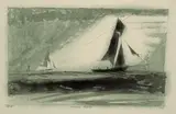 Swinemünder Fischkutter by Lyonel Feininger, 1934, Watercolour, sold May 2004