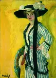 Edward Cucuel, Der Fächer, 1910, Oil on canvas