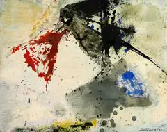 Ohne Titel by Giuseppe Santomaso, 1962, Oil, sold May 2004
