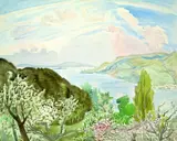 Helle Landschaft by Erich Heckel, 1944, Watercolour, sold May 2004