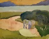 Giovanni Giacometti, Gebirgslandschaft mit See