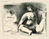 Pablo Picasso, Deux Femmes accroupies, 1956, Lithograph